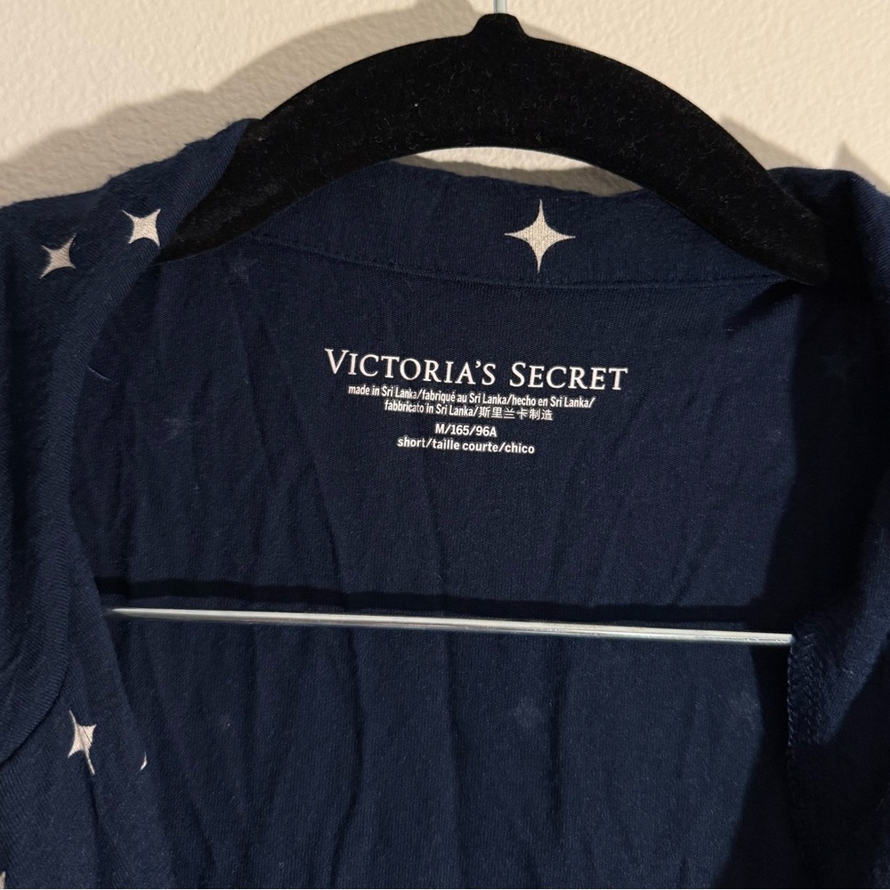 Victoria’s Secret Tranquil Navy Blue Moon and Stars Modal Long Pajamas - Picture 10 of 11